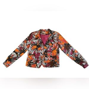 Buttonless jacket / blazer by Patrick Christopher size Medium multicolored